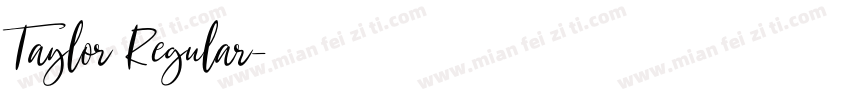 Taylor Regular字体转换